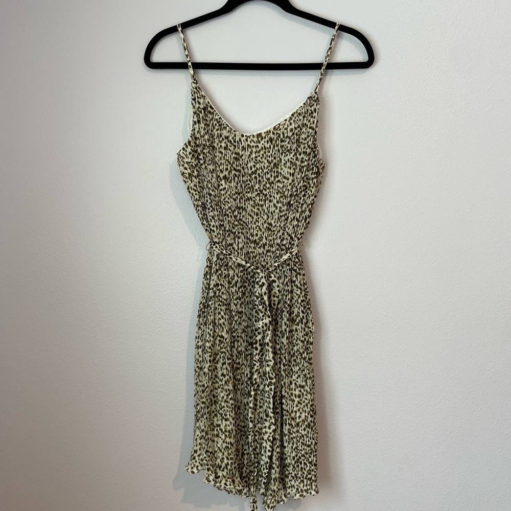 Leopard Print Spaghetti Strap Dress